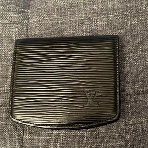 LOUIS VUITTON Black Epi Leather Mini Coin Purse NEW